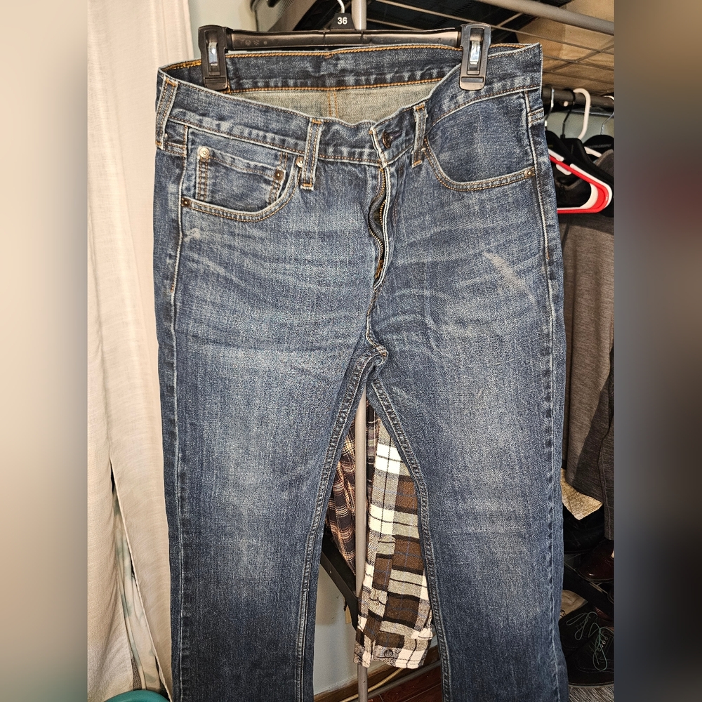 Levi's 527 boot cut means jeans 34x32